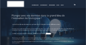 Capture d'écran d'une partie de la page d'accueil avant mes retouches.