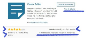 Capture d'écran de Wordpress.org